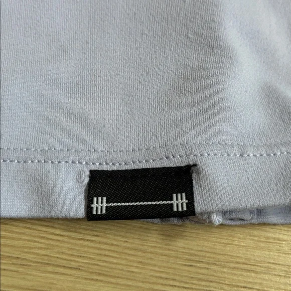 Barbell Apparel Mens L Performance Stretch Polo Shirt Short Sleeves Lavender - Picture 7 of 9